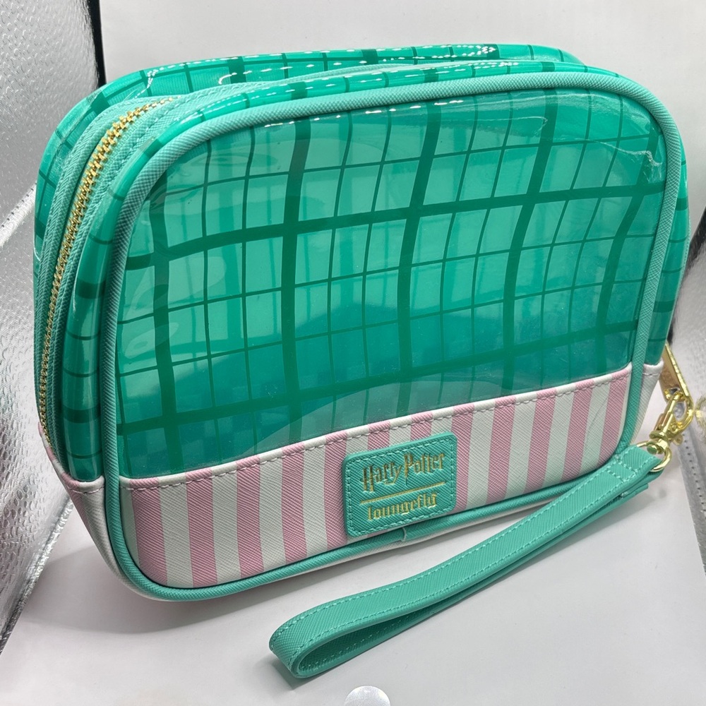 Loungefly Harry Potter Teal and Pink Cosmetic Bag